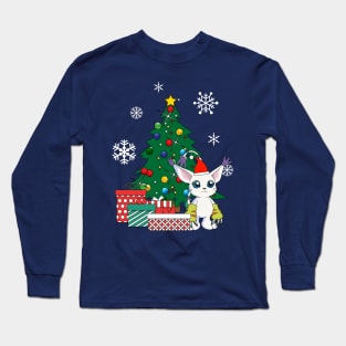 Gatomon Around The Christmas Tree Digimon Long Sleeve T-Shirt